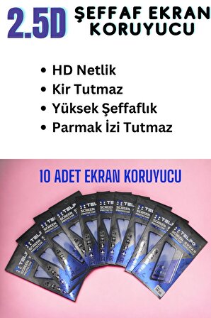 Oppo Reno7 Temperli Cam Ekran Koruyucu Süper Ekonomik Paket ( 10 Adet )