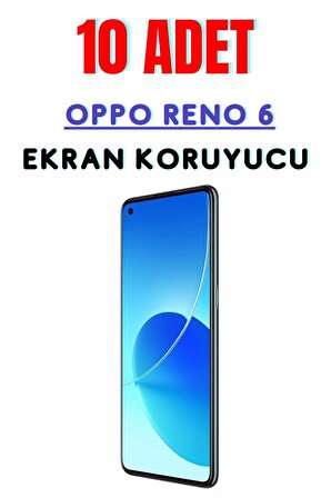 Oppo Reno 6 Temperli Cam Ekran Koruyucu Süper Ekonomik Paket ( 10 Adet )
