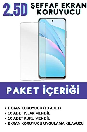 Oppo Reno 6 Temperli Cam Ekran Koruyucu Süper Ekonomik Paket ( 10 Adet )