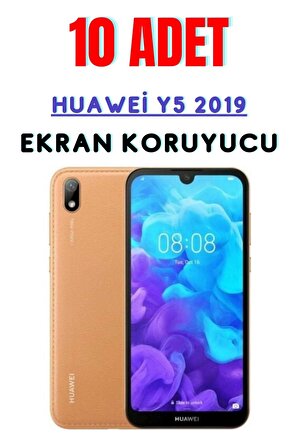 Huawei Y5 2019 Temperli Cam Ekran Koruyucu Süper Ekonomik Paket ( 10 Adet )