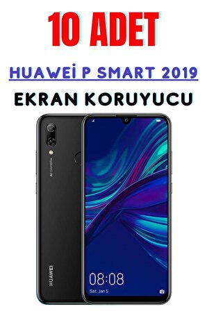 Huawei P Smart 2019 Temperli Cam Ekran Koruyucu Süper Ekonomik Paket ( 10 Adet )