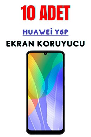 Huawei Y6p Temperli Cam Ekran Koruyucu Süper Ekonomik Paket ( 10 Adet )
