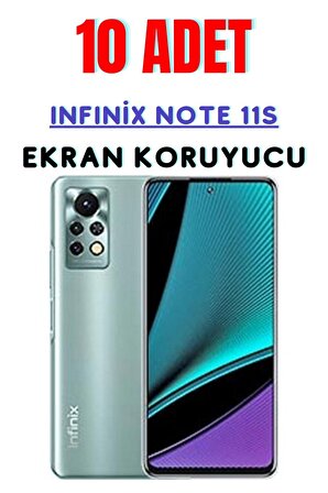 Infinİx Note 11s Temperli Cam Ekran Koruyucu Süper Ekonomik Paket ( 10 Adet )