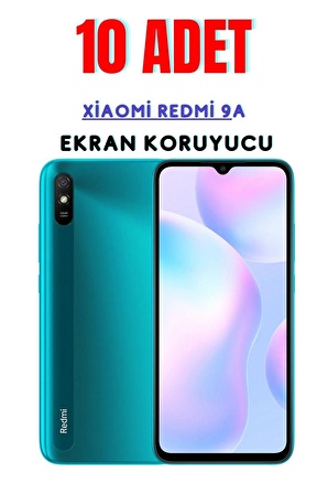 Xİaomİ Redmİ 9A Temperli Cam Ekran Koruyucu Süper Ekonomik Paket ( 10 Adet )