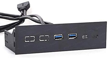 DK-AC-U3A5X2 5.25" Ön Panel Hub USB Çoklayıcı