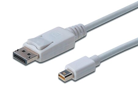 DisplayPort connection cable, mini DP-DP M/M, 2.0m,w/interlock, DP 1.1 AK-340102-020-W