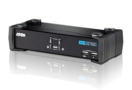 -CS1762A 2 port'lu USB 2.0 DVI KVMP™ Switch + 2 port'lu USB (2.0) Hub, Masaüstü T