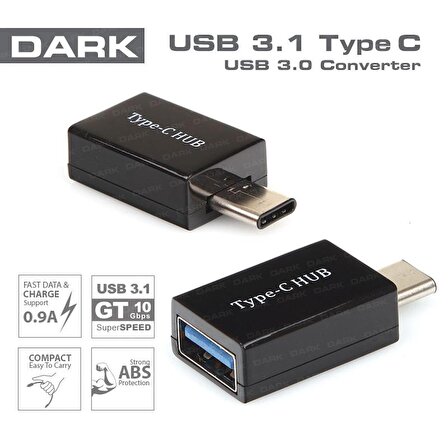 DK-AC-U31X30 USB3.1 TypeC-USB3.0 Type-A Dönüştürücü