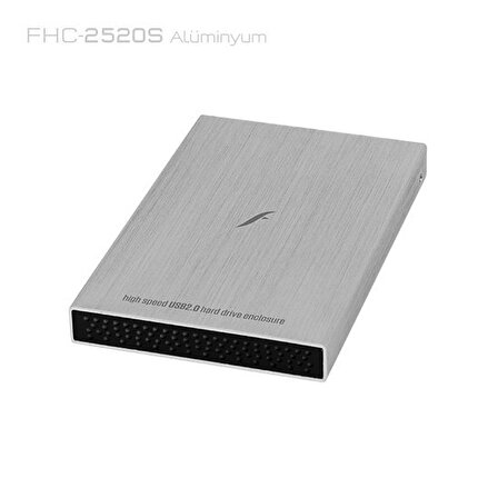 FHC-2520S 2.5" SATA USB 2.0 HDD KUTU GÜMÜŞ