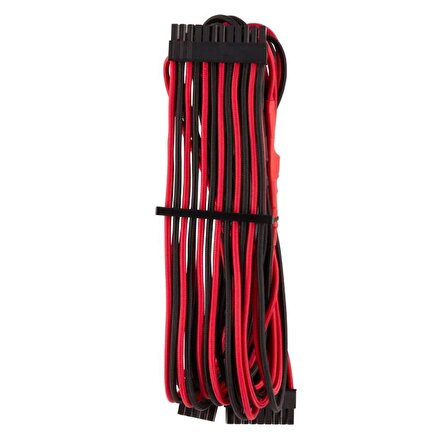 POWER CORD-CP-8920233 Premium Individually Sleeved ATX 24-Pin Cable Type 4 Gen 4 – Red/Black