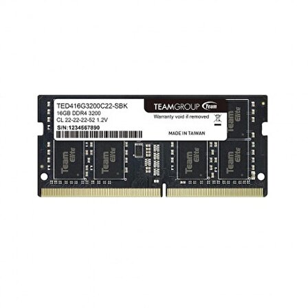 16 GB DDR4 3200 Mhz SODIMM  ELITE TED416G3200C22-S01