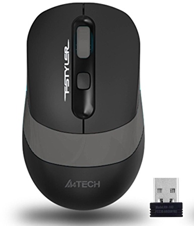 FG10 Siyah/Gri Optik Nano Kablosuz Mouse-2000 DPI FG10/GRI