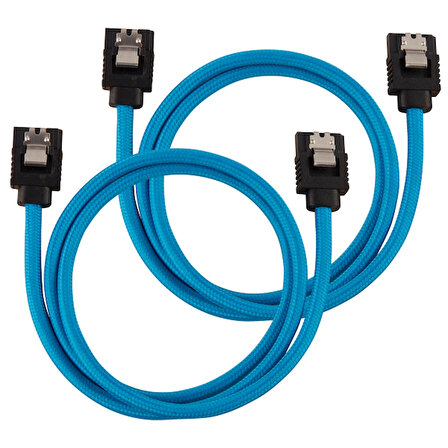 CC-8900255 Premium Sleeved SATA 6Gbps 60cm Cable — Blue