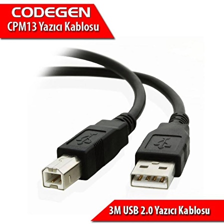 CPM13 3 Metre USB 2.0 Yazıcı Kablosu