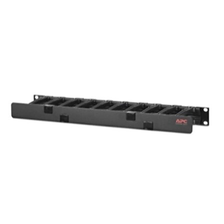 Horizontal Cable Manager, 1U x 4" Deep, Single-Sided with Cover AR8602A