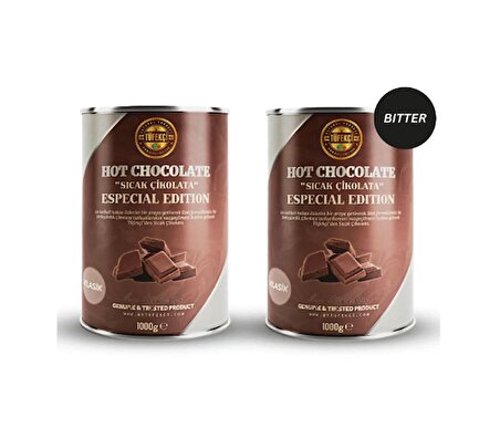 Bitter Sıcak Çikolata Ve Klasik Sıcak Çikolata Avantajlı Paket (2 X 1000 GR)