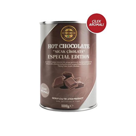 Sıcak Çikolata Çilek Yüksek Kakao Gerçek Şeker 1000 gr