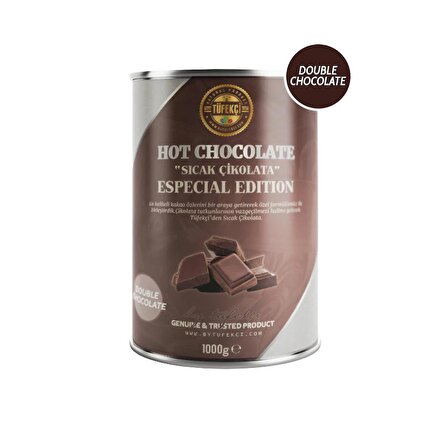 Double Sıcak Çikolata Çikolata Parçacıklı Yüksek Kakao 1000 gr