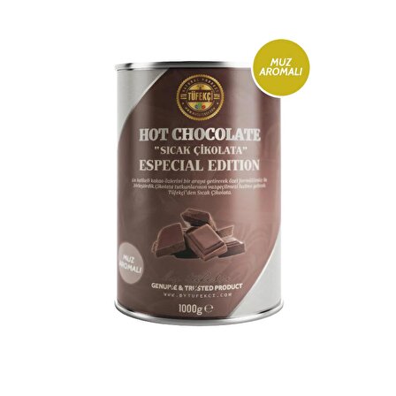 Sıcak Çikolata Muz Gerçek Şeker Yüksek Kakao 1000 gr