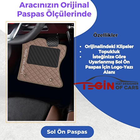 Mercedes C Serisi W204 2007-2014 Prime Bej Deri Bej Kenar Paspas Paspas