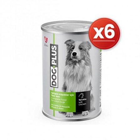 Dogplus Plus Tavuklu Yetişkin Yaş Köpek Maması 6x415 gr