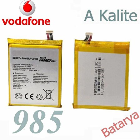 Vodafone 985 Batarya Vodafone Smart 4 Power TLPO30P2 Uyumlu Batarya