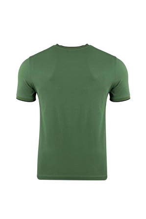 Regular Fit Bisiklet Yaka Baskılı T-Shirt	