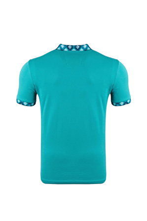 Regular Fit Polo Yaka Baskılı T-Shirt	