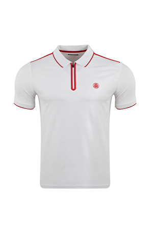 Büyük Beden Regular Fit Polo Yaka Baskılı T-Shirt	