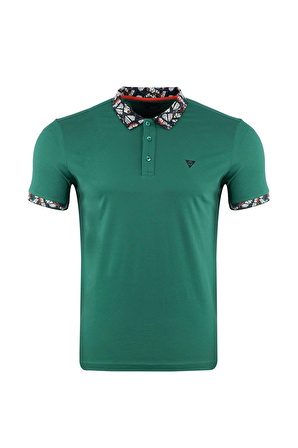 Büyük Beden Regular Dokulu Polo T-Shirt