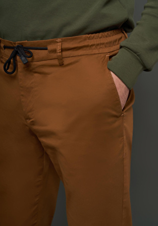 Comfort Fit Gabardin Kumaş Jogger Pantolon