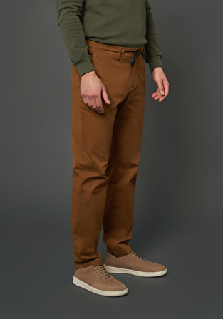 Comfort Fit Gabardin Kumaş Jogger Pantolon