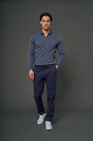 Comfort Fit Gabardin Kumaş Jogger Pantolon