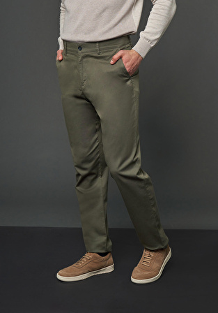 Comfort Fit Gabardin Kumaş Jogger Pantolon