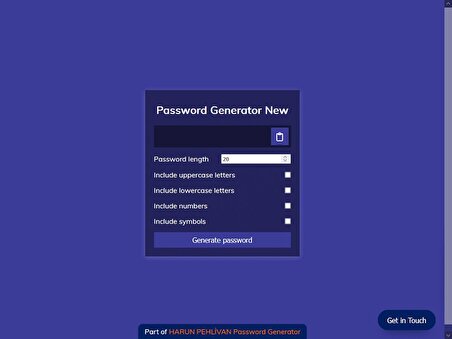 Password Generator New