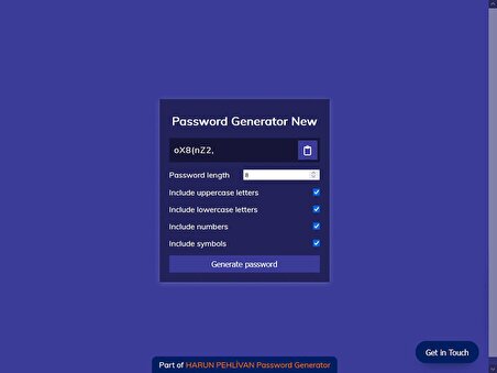 Password Generator New