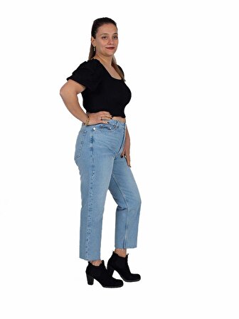 Truva Xxl Büyük Beden Kadın Giyim Moom Jeans Renkli Pn299