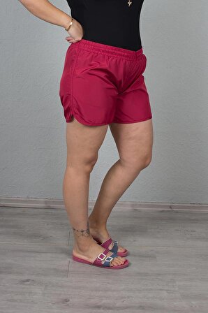 TruvaXxl Büyük Beden Kadın Giyim Deniz Şortu Renkli Şt012