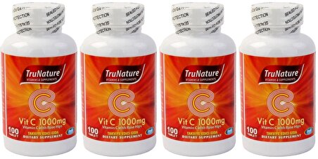 Trunature C Vitamini 1000 Mg Kuşburnu Ekstresi 100 Tablet Vitamin C Rose Hips