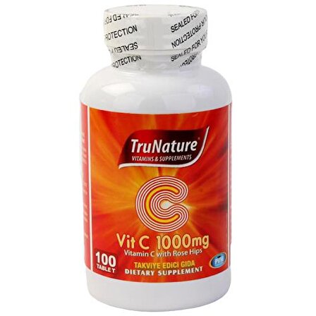 Trunature C Vitamini Kuşburnu Ekstresi 100 Tablet