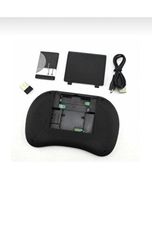 Işıklı Mini Klavye Mouse Smart Tv Box Pc Şarjlı Oyuncu Klavye