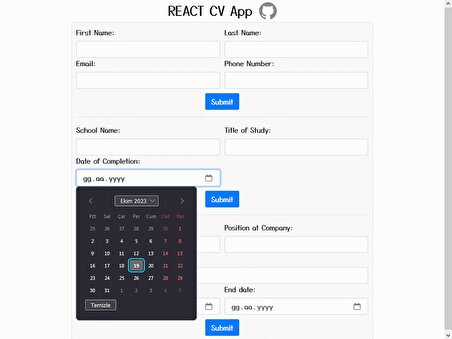 REACT CV App