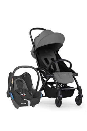 Connect 3 Bebek Arabası Black-Grey Travel Set Cabriofix Black