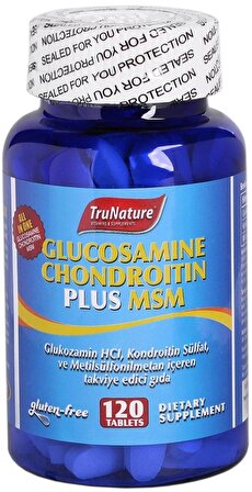 Trunature Glukozamin Kondroitin Plus Msm 120 Tablet Glucosamine Chondroitin 
