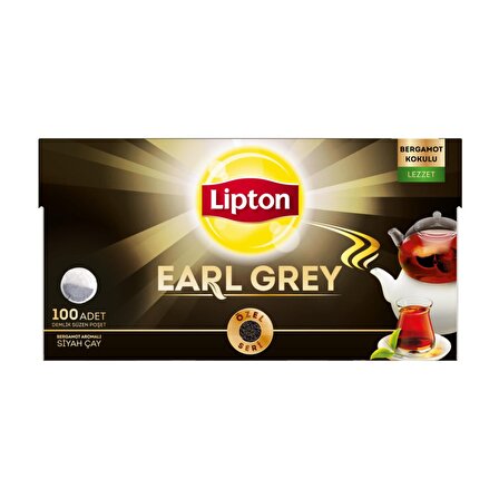 Lipton Earl Grey Bergamot Demlik Poşet Siyah Çay 16x100'lü 