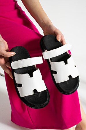 Kadın Cırtlı Sandalet Terlik TS1176