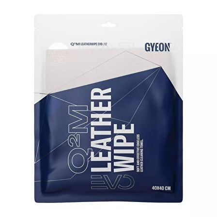 Gyeon Q²M LeatherWipe EVO Deri Aksam Bezi 2 li Paket - 40x40 cm