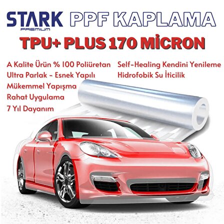 Stark PPF-TPU+ Plus Şeffaf Araç Boya Koruma Kaplama 170 Micron 15 Mt