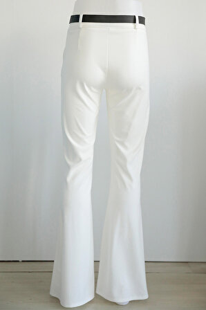 Beyaz Tesettür Pantolon 1082B