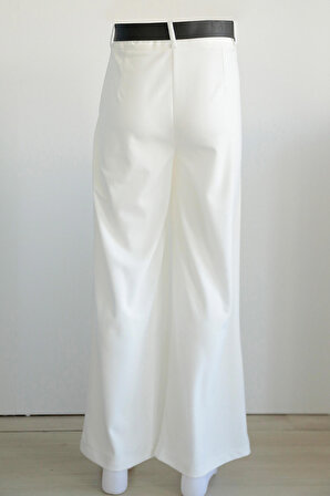 Beyaz Tesettür Pantolon 1087B